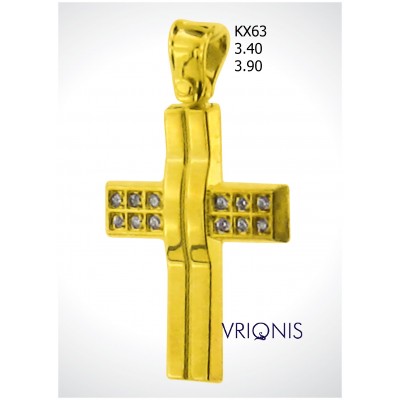 Χρυσός Σταυρός KX63